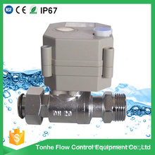 OEM Dn20 Nickel Plated Brass Electric Motorised Motorized Ball Valve